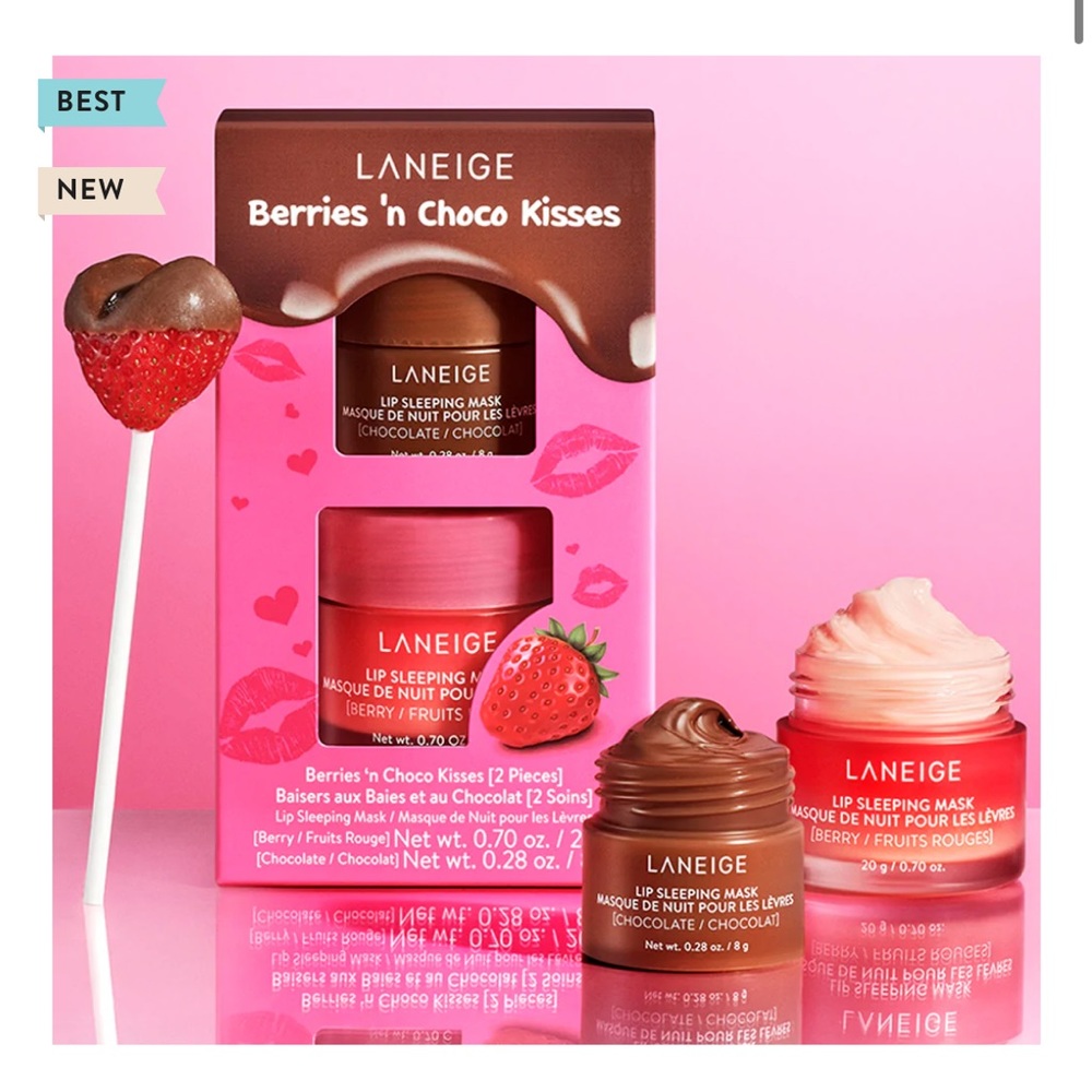 Berries' N Choco Kisses Set
Feat. full size Lip Sleeping Mask